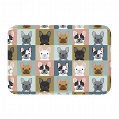 Grey Frenchie French Bulldog Non-Slip Mat