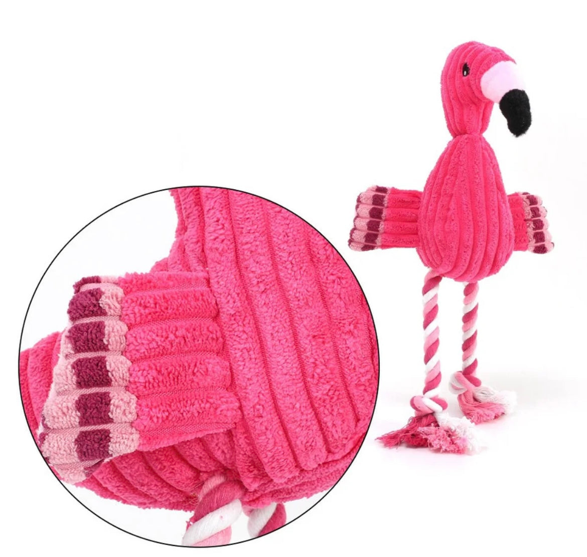 Jouet pour chien Flamant rose flamboyant