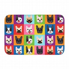 Multi Frenchie French Bulldog Non-Slip Mat