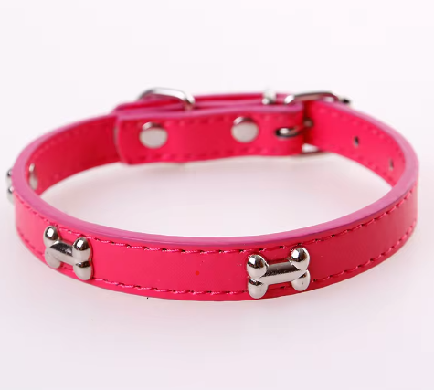 Collier pour chien Os rouge