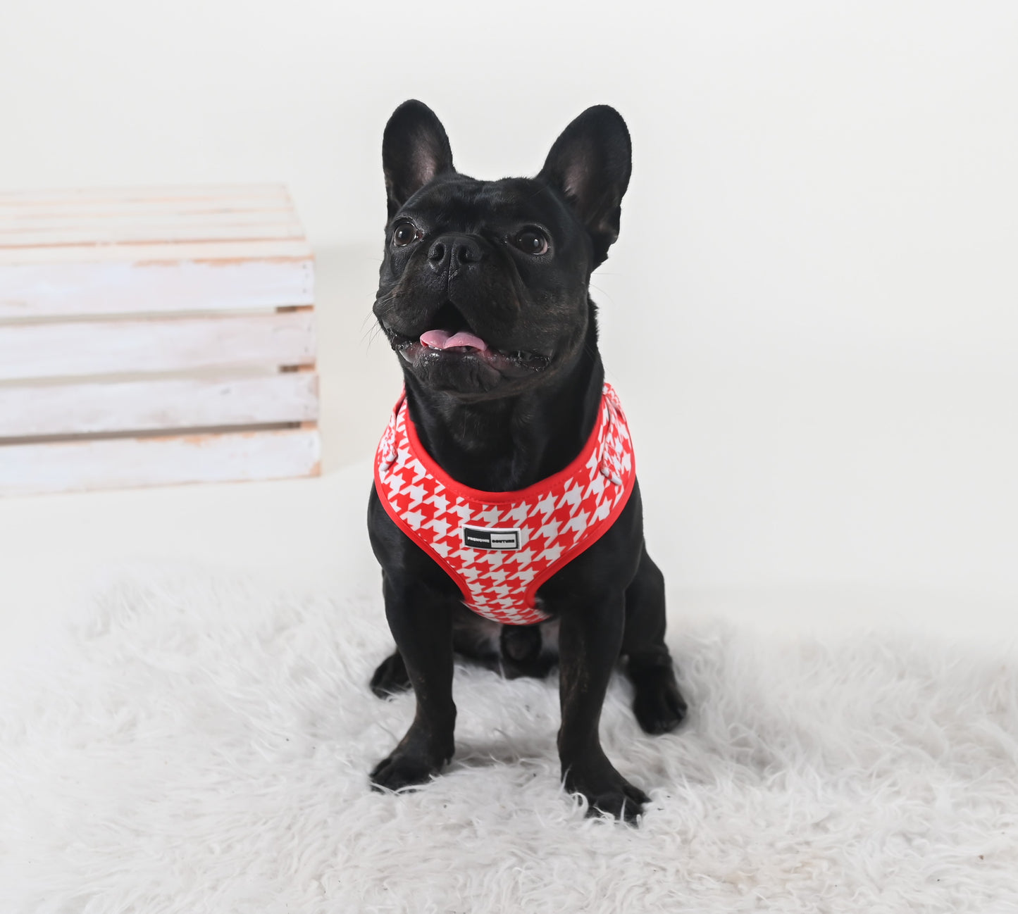 Fashionable Houndstooth Dog Harness